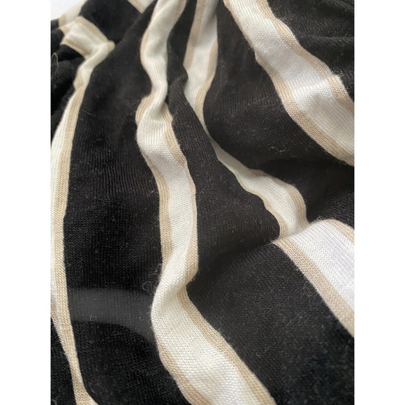 H&M Black& White With Tan Stripe Dress Size Small Sleeveless - Picture 2 of 5